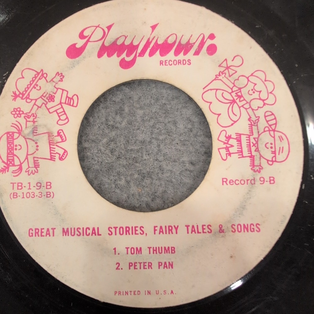 Playhour Records Great Musical Stories Pied Piper Peter Pan 45 RPM TB-1-9 - Picture 1 of 4